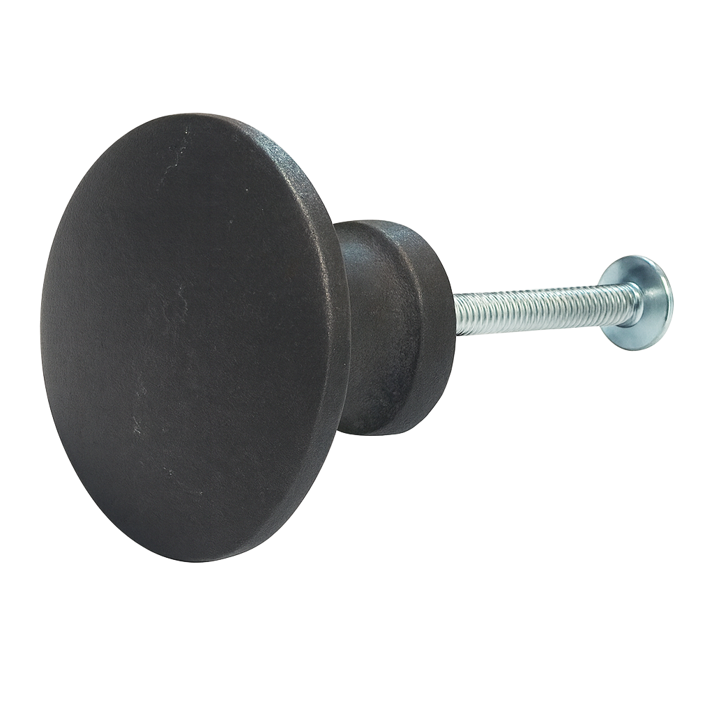 Gietijzeren meubelknop – rond (31 / 36 / 41 mm)