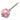 Porcelain Cabinet Knob – 30 mm Pink with White Dots