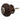 Porcelain Cabinet Knob – Ø40 mm Brown/Black Relief